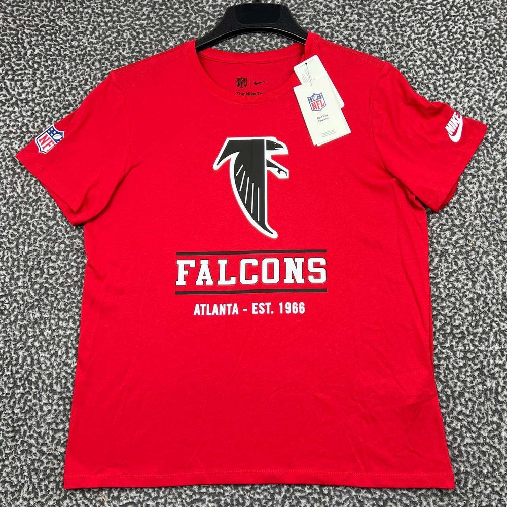 Nike Atlanta Falcons NFL Dri-Fit Shirt Women Medium Red Short Sleeve New M